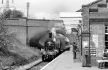 img1099 No 1 arrives Rothley Roy Emmet Waits beside sprcoial postbox to carry out first day co...jpg