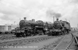 img1605 TM Ulster Rail Scenes Irish 1 1958  Unknown WT 2-6-4T No 56 and W 2-6-0 No 91 On shed ...jpg