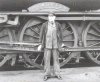 Driver Bill Nairn Haymarket 1957. A Sergeant Major in WW1. Look at those boots! Old habits....jpg